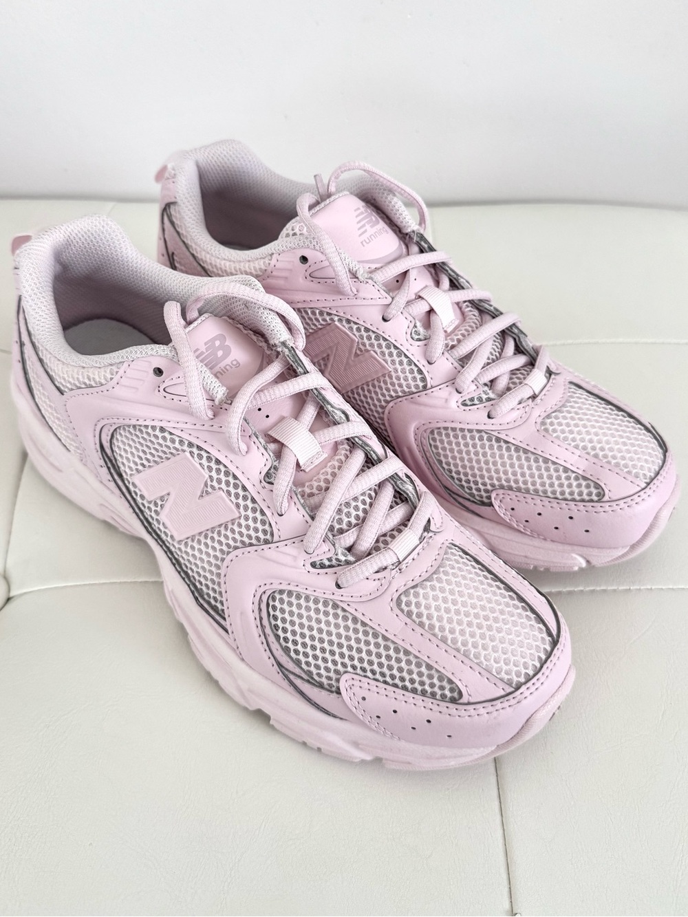 New Balance 327 Women's Pink Mesh Athletic Sneakers